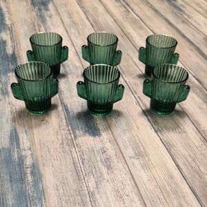Libbey Cactus Shot Glasses Set Of 6
